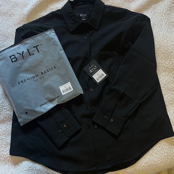Women’s BYLT Relaxed Button Down Shirt - Picture 2 of 8